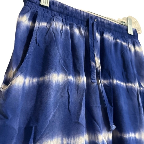 MERONA™ Skirt Women’s XS Blue White Tie Dye Elastic Waist Casual Rayon - Picture 2 of 5